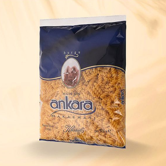 Nui xoắn cao cấp nhập khẩu Thỗ Nhĩ Kỳ túi 500g