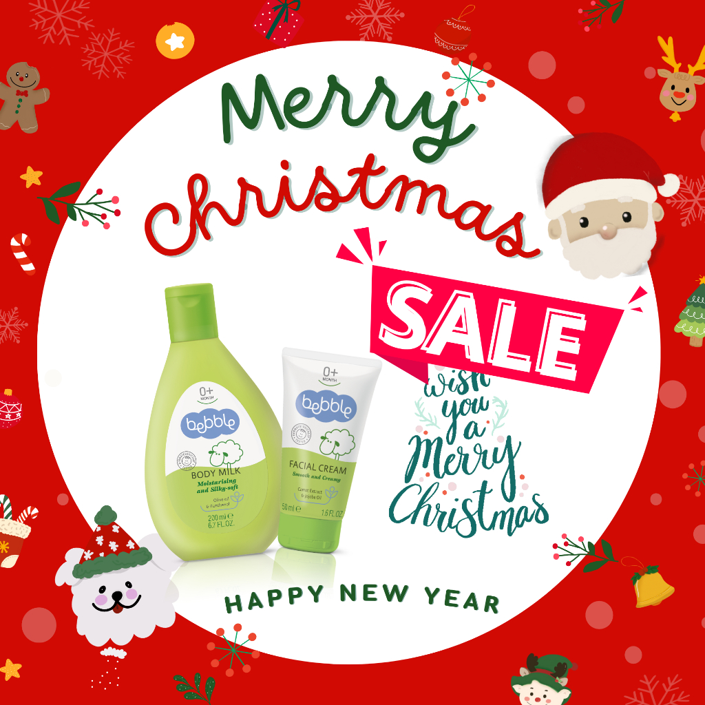 Combo Kem dưỡng ẩm cho da mặt và body cho bé sơ sinh Bebble Facial Cream và Body Milk bảo vệ làn da bé