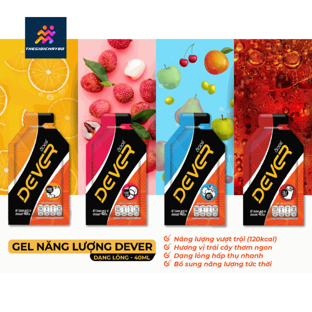 Gel Năng Lượng Dạng Lỏng DEVER (40ml - 120kcal)