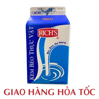 Kem Béo Thực Vật Rich’s - Hộp LÙN 454g - (HCM-HOA TOC)