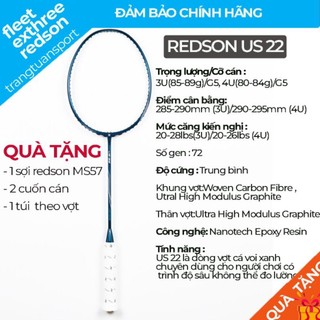 Vợt cầu lông Redson US 22 ( chính hãng) - biểu tượng Cá Voi Xanh