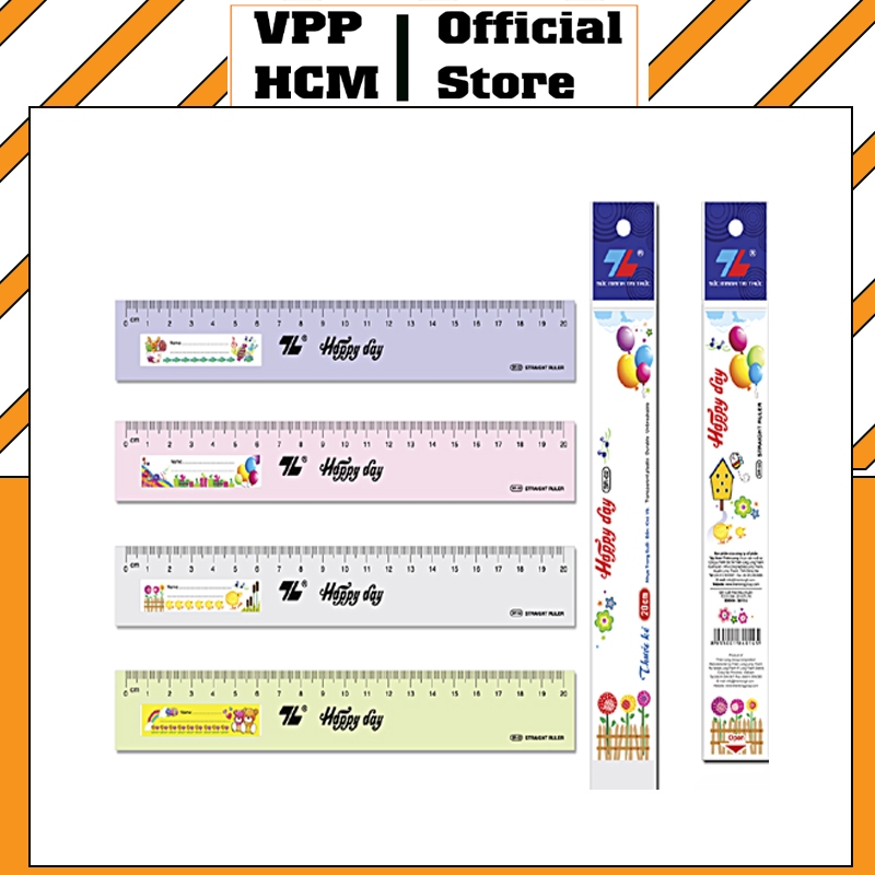 [Combo 3 Cái] Thước Thẳng Thiên Long 20Cm Sr-02, Thước kẻ mica 20cm, thước thiên long 20cm