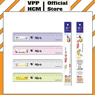 Thước thẳng thiên long 20cm sr-02, thước kẻ mica 20cm, thước thiên long 20cm