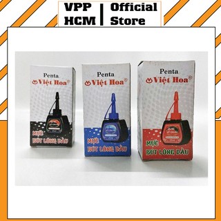 [1 lọ] Mực lông dầu Penta đủ màu ( xanh đen đỏ)