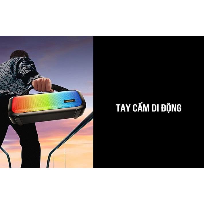 Loa bluetooth REMAX RB-M67, loa bass mạnh có đèn led nhấp nháy theo nhạc, thiết kế thời thượng, chống nước, pin trâu