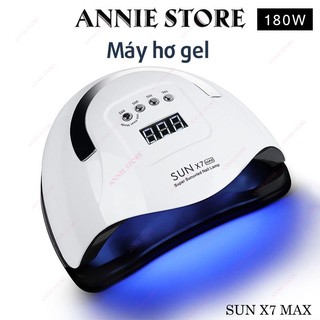 Máy hơ gel máy hong khô móng sun x7 max 180w 57 bóng led uv nails đèn để làm khô gel đánh bóng nhanh,máy hơ nail
