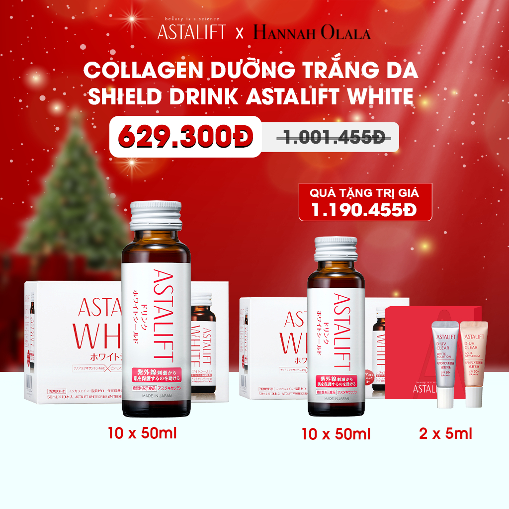 Hannah Olala x Astalift_ Nước Uống Collagen ASTALIFT White Shield Drink Dưỡng Trắng Da