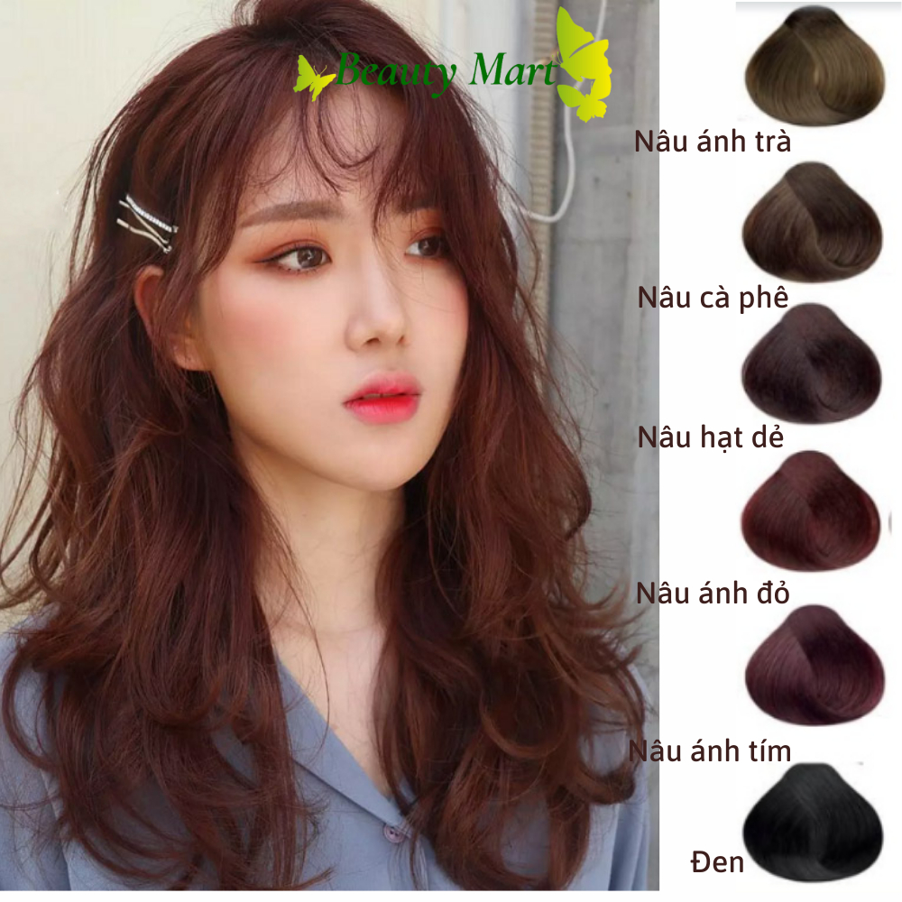Thuốc nhuộm tóc Marado- Thuốc nhuộm tóc nâu - Thuốc nhuộm tóc đen phủ bạc - Thuốc nhuộm tóc tại nhà không khô xơ