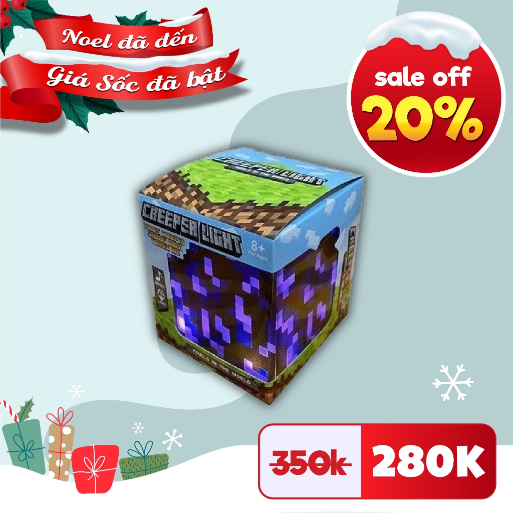 Đèn Minecraft Khối Hắc Diện Thạch, Đồ Chơi Đèn Khối Minecraft, Chất Liệu Nhựa ABS, Để Bàn Trang Trí Phòng, Đèn Ngủ