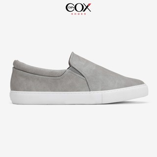 Giày Lười Sneaker Da Nam DINCOX C38 Đơn Giản, Lịch Lãm Grey