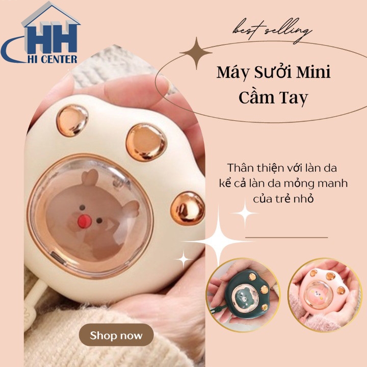Máy sưởi mini cầm tay đa chức năng, quạt sưởi ấm mini thông minh nhỏ gọn, bỏ túi, máy sưởi cầm tay