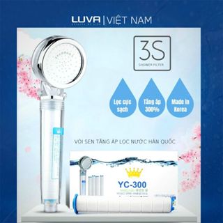  Vòi sen lọc nước tăng áp LUVA 3S – Lõi lọc Hàn Quốc tặng thêm 1 lõi lọc 