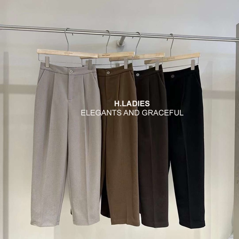 Quần baggy dạ cạp chun sau T-2136