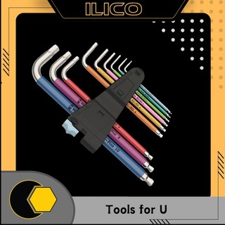 Bộ Lục Giác Wera  05022669001 Hệ M Đầu Bi Thép Không Gỉ Nhiều Màu, 9 CÁI, 950/9 Hex- Plus
