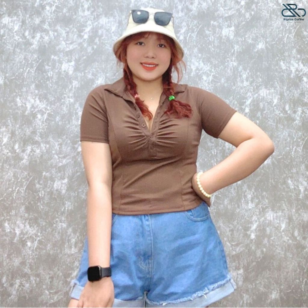 Áo Thun Nhún Ngực Bigsize Cô Nhỏ Tay Ngắn Dáng Croptop Chất Gân Tăm Co Giãn Phom Rộng Sang Trọng Thanh Lịch G106