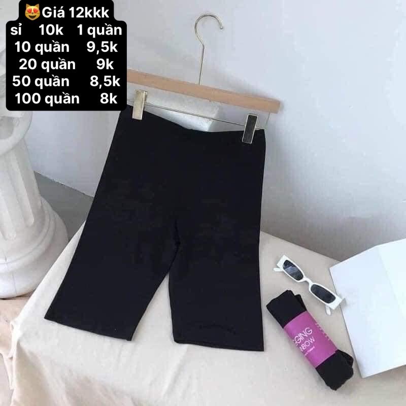 Quần legging lửng cuộn tím (quần)