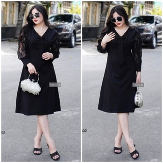 Đầm thiết kế đi tiệc Bigsize MIUCO, đầm tặng mẹ, kiểu phối tay ren sang trọng, thun UMI dày dặn, mềm mịn DAM-CG02