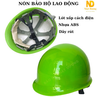 Nón bảo hộ lao động kiểu nhật màu xanh lá, Mũ bảo hộ công trình, Nón bảo hộ kỹ sư, Mũ cối