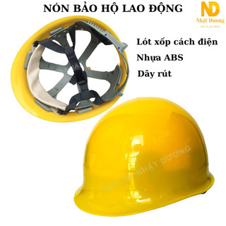 Nón bảo hộ lao động màu vàng khóa bấm kiểu nhật, Nón bảo hộ công trình, Mũ bảo hộ kỹ sư HPN01
