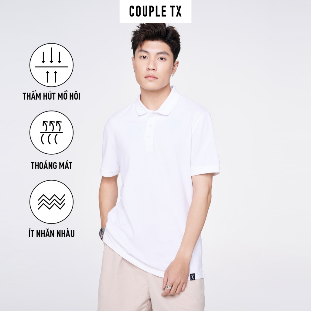 Áo Thun Polo Basic Nam Thêu Logo Couple TX