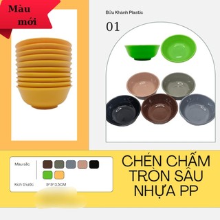 Chén nước châm tròn sâu nhựa BKP