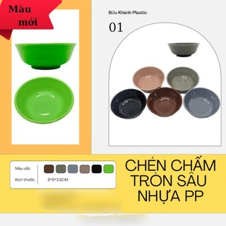 Chén nước châm tròn sâu nhựa BKP