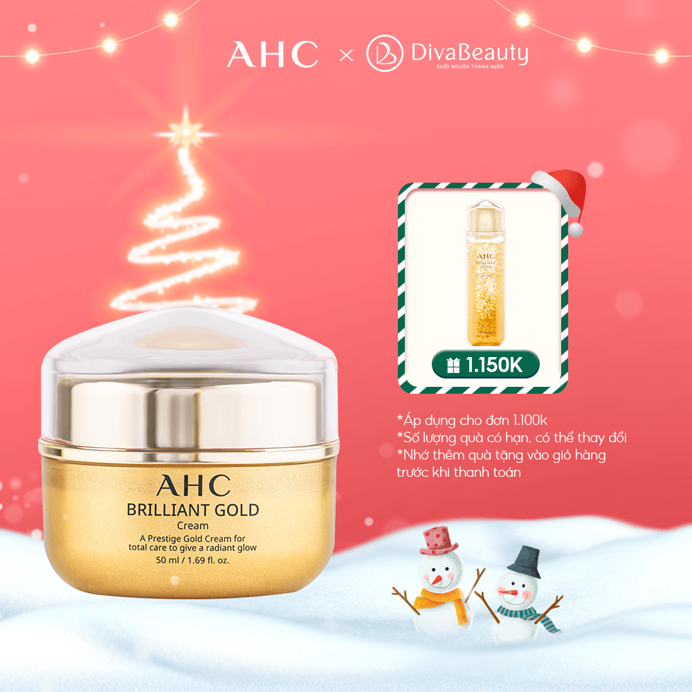 Kem Dưỡng Da Mặt Ngăn Ngừa Lão Hóa AHC Brilliant Gold Cream (50ml) XẢ HÀNG DATE