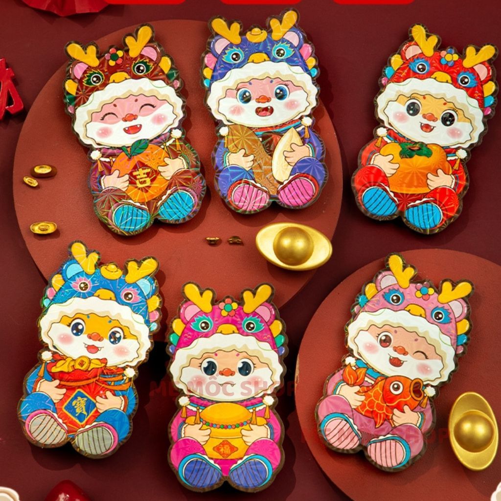 Phong Bao Lì Xì Chibi Tết 2024, Lì Xì Hàng Loại 1 Bóng Đẹp Cực Nhiều Mẫu, ToFood86