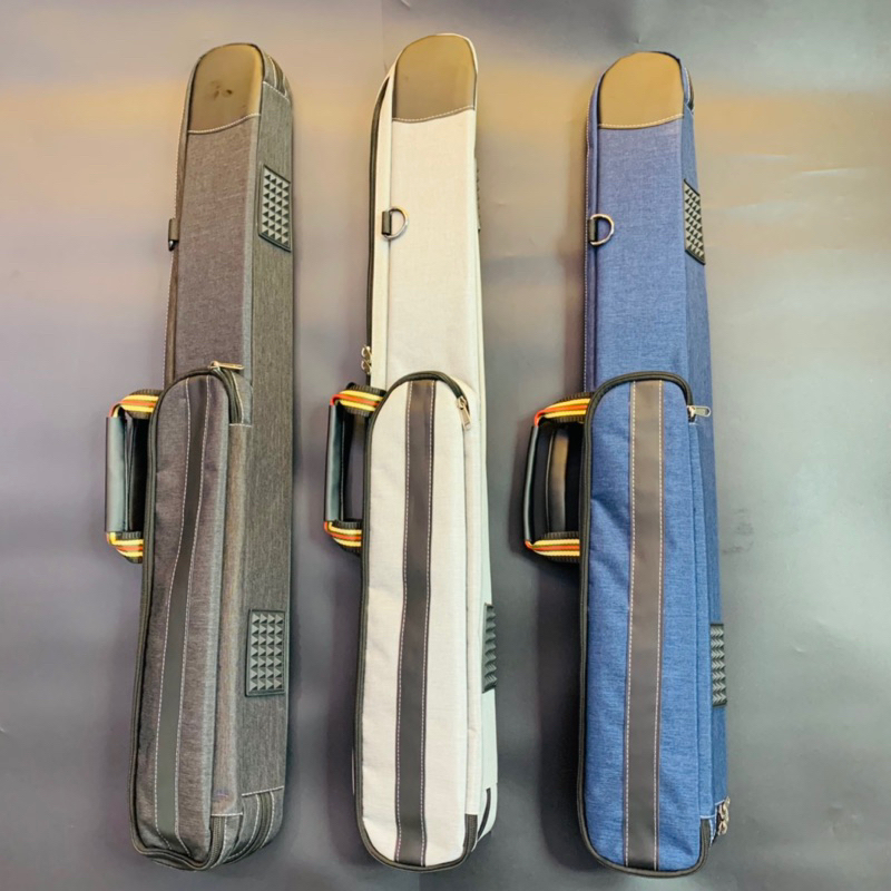 Bao đựng gậy bi a, túi đeo cơ  bida lỗ 3x3 form mềm phong cách classic cao cấp.