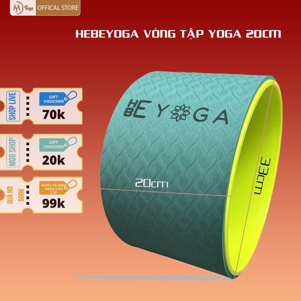 Vòng Tập Yoga Hebeyoga Bản Rộng 20cm Tập Lưng Cao Cấp