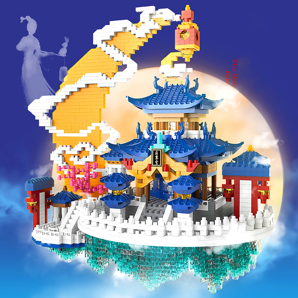 Bộ mô hình đồ chơi lắp ráp xếp hình mini 3D nhân vật hoạt hình quảng hàn cung