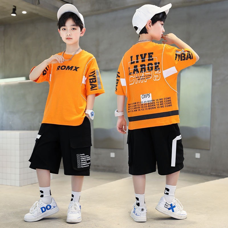 Bộ quần áo cotton hè Hoạ tiết 14-52kg cho bé trai 4-14 tuổi. Thoáng mát, thấm hút mồ hôi. Hàng may kỹ. STB7 STG54