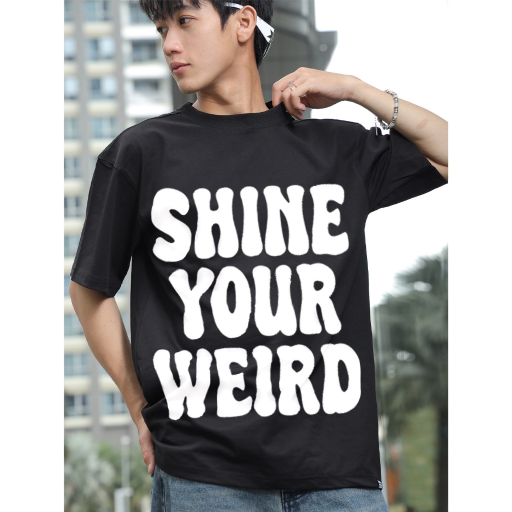 Áo Thun Form Rộng Tay Lỡ Unisex phông Nam Nữ SHINE YOUR WEIRD | Local Brand Chính Hãng M Midori