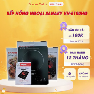 Bếp hồng ngoại đơn sanaky vh-6100hg - công suất 2000w - 6 chế độ nấu tiện lợi- bảo hành 12 tháng - cảnh báo quá nhiệt