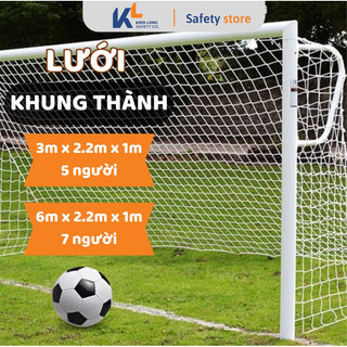 Lưới khung thành, lưới gôn bóng đá, sợi dù bền,