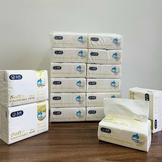Bịch 12 gói giấy ăn gói rút soft 300 tờ siêu dai trắng đẹp