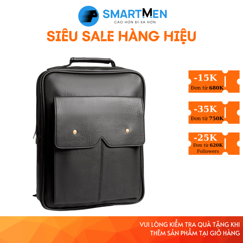 Balo da cao cấp SMARTMEN BDA-01 Đen