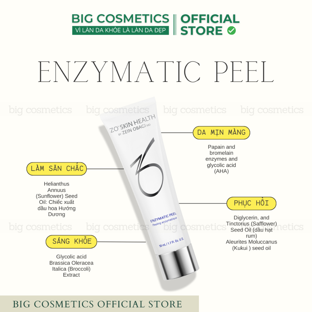 Kem Tẩy Tế Bào Chết Zo Skin Health ENZYMATIC PEEL 50ml
