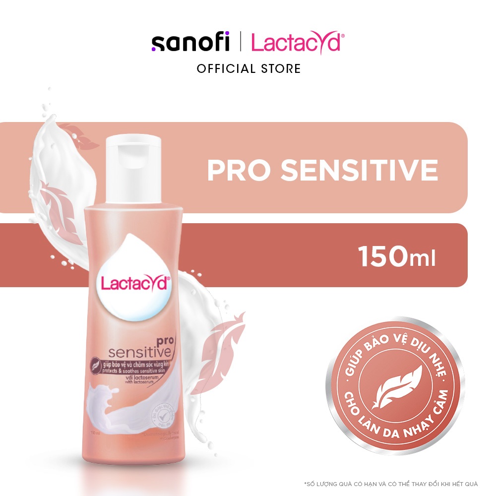 Dung Dịch Vệ Sinh Phụ nữ Lactacyd Pro Sensitive Cho Da Nhạy Cảm 150ml