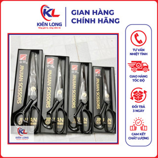 Kéo cắt vải 💥 CAO CẤP 💥 Kéo JINJIAN lười đen sắc bén bằng hợp kim chống rỉ.
