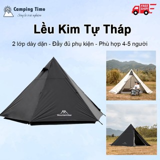 Lều cắm trại mountainhiker 2 lớp lều dã ngoại chống thấm dành cho 2- 5 người | lều du lịch cao cấp na72