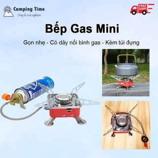 Bếp gas mini công suất 2800w kèm dây nối bình ga an toàn bếp ga du lịch dã ngoại gấp gọn tiện lợi na72