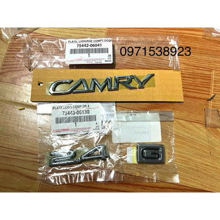 Trọn bộ logo sau toyota camry 2.4 g 2003-2006 xịn giá rẻ