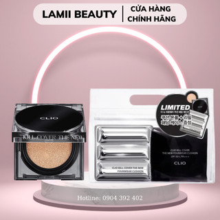 Phấn nước CLIO THE NEW KILL COVER FOUNWEAR CUSHION PADDING CASE kèm lõi bản mới - LAMII BEAUTY