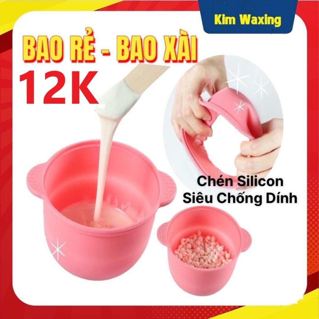 Chén nấu sáp wax lông lòng nồi nấu sáp silicon chống dính