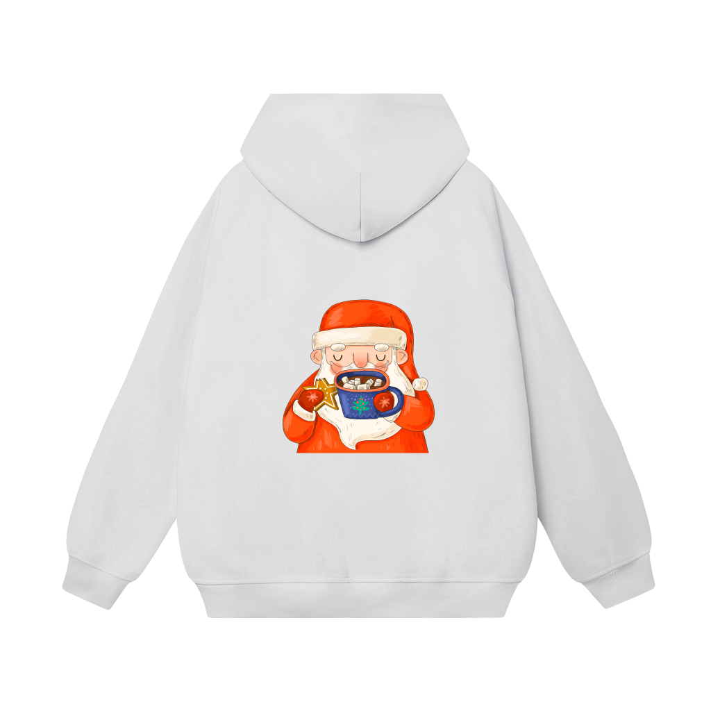 Áo Hoodie Merry Christmas Santa Claus Form Rộng Unisex YANDO OUTFITS L046 Nỉ Cotton French Terry 350GSM Local Brand