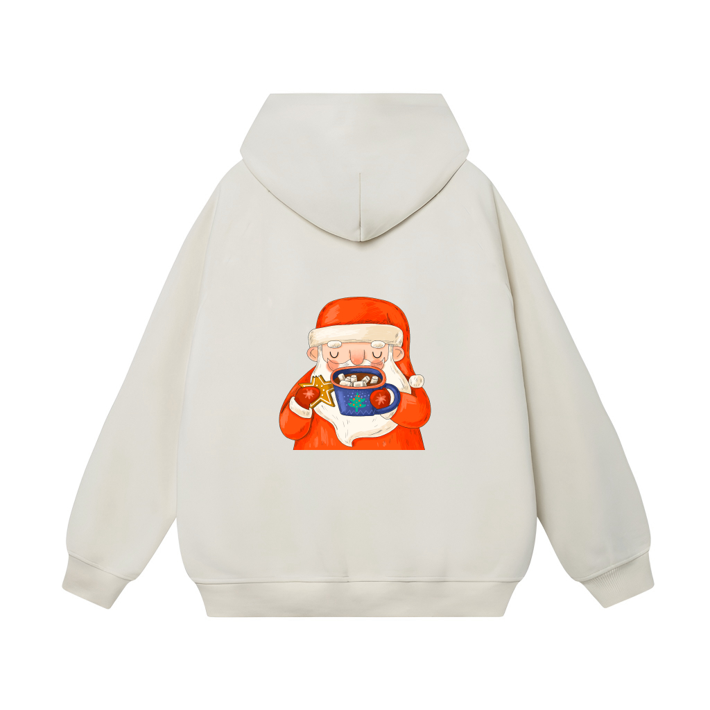 Áo Hoodie Merry Christmas Santa Claus Form Rộng Unisex YANDO OUTFITS L046 Nỉ Cotton French Terry 350GSM Local Brand