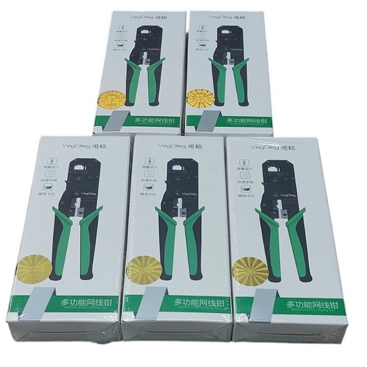 Kìm Bấm Mạng RJ45 Cat5 Cat6 Veggieg V-E103 Chính Hãng