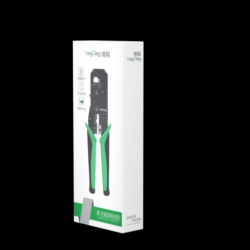Kìm Bấm Mạng RJ45 Cat5 Cat6 Veggieg V-E103 Chính Hãng