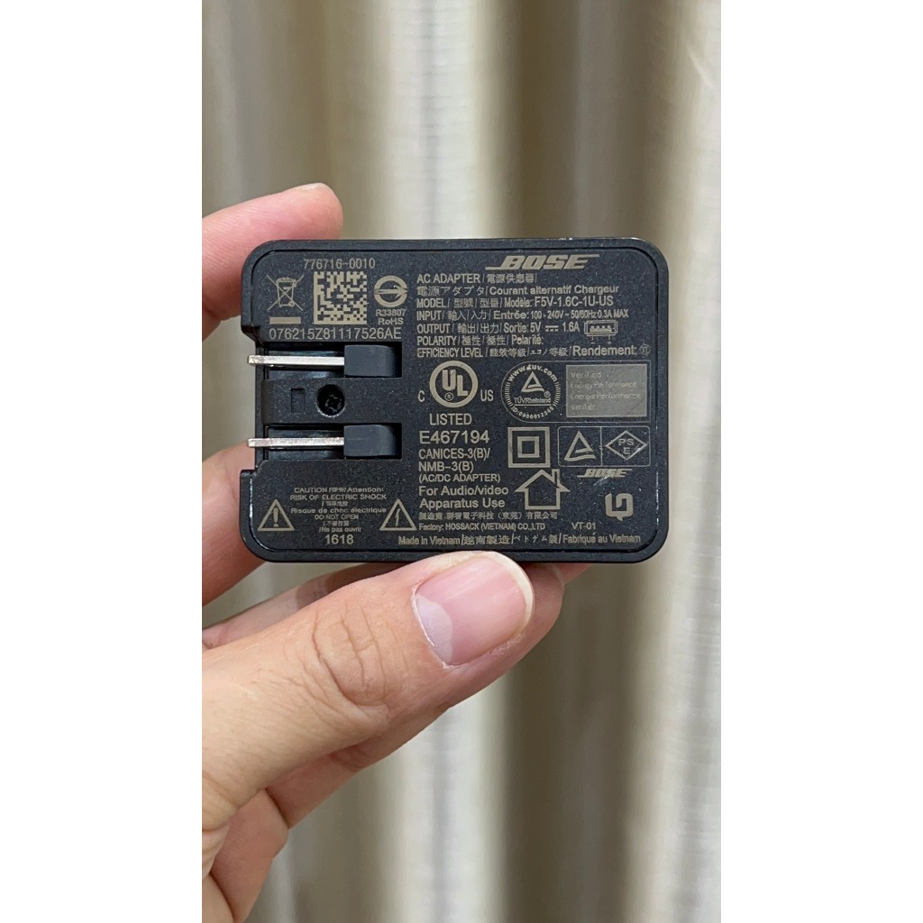 Cục sạc bose 5v 1.6a dùng cho loa, tai nghe loại sạc hàng zin